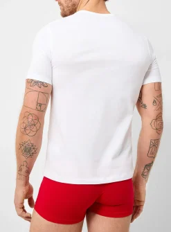 Contrast-logo undershirt