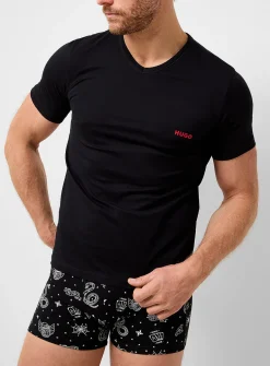 Contrast-logo undershirt