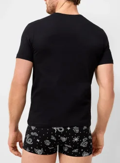 Contrast-logo undershirt