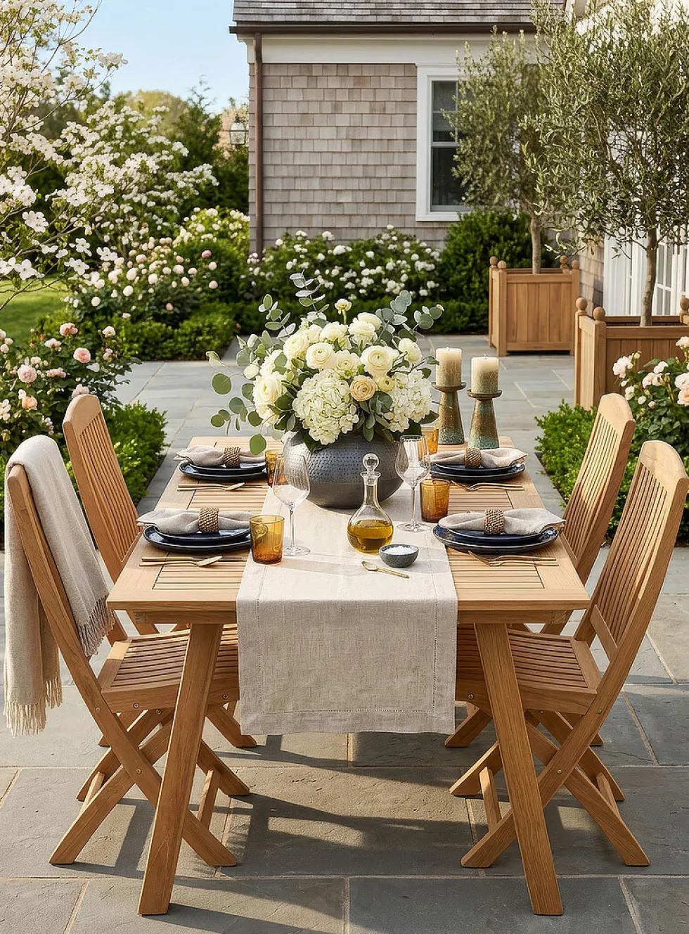 Cordele rectangular teak wood table