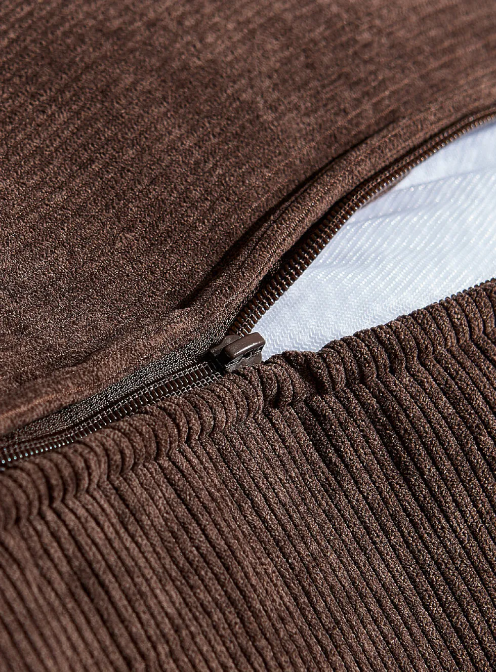Corduroy oversized square pouf