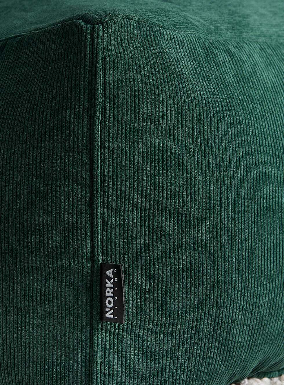 Corduroy oversized square pouf