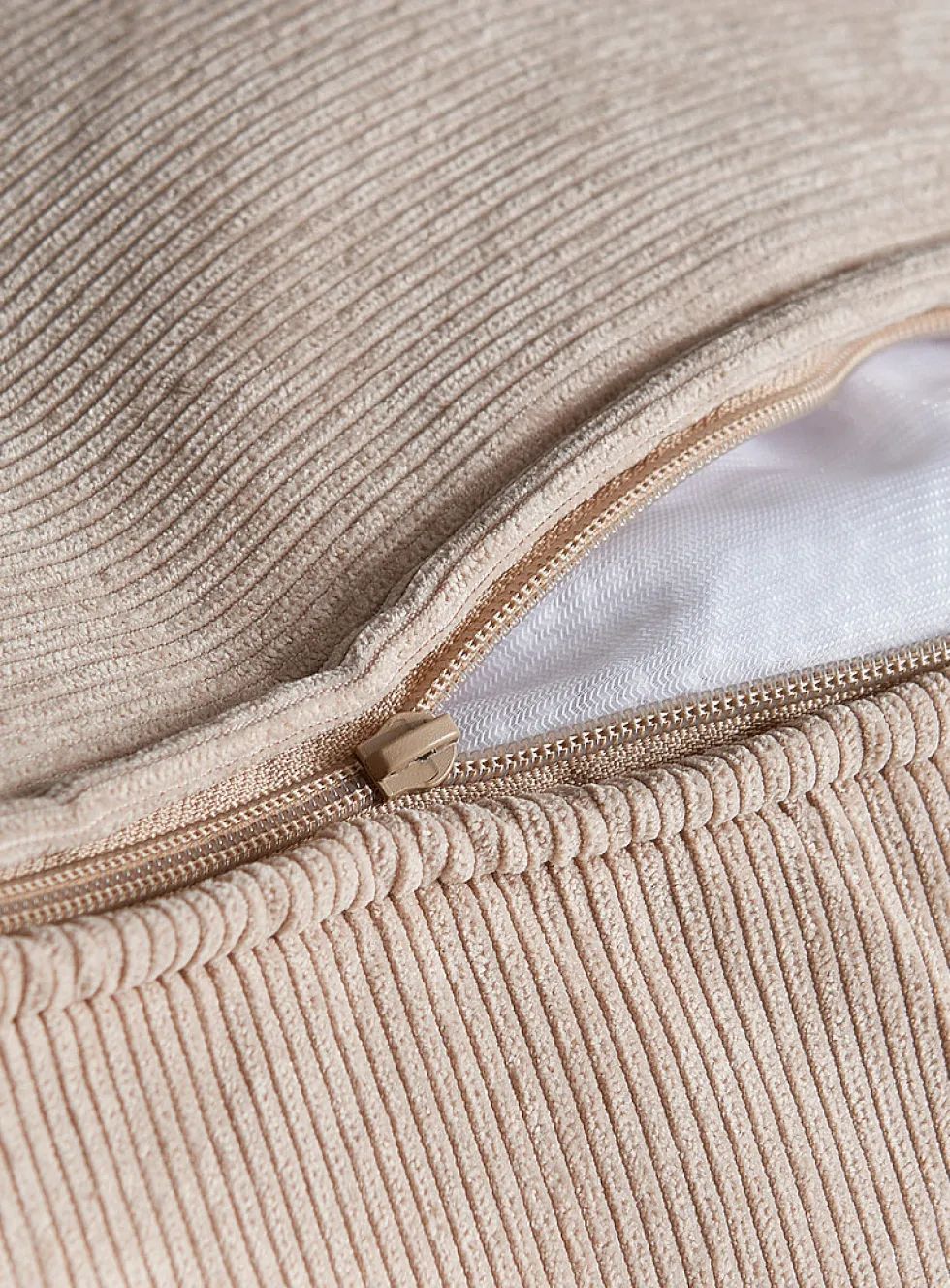 Corduroy oversized square pouf