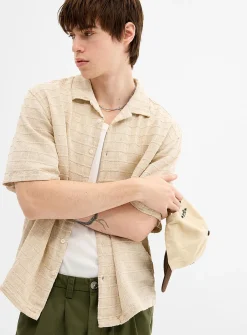 Corey textured check shirt