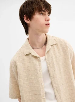 Corey textured check shirt