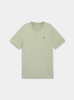 Cork emblem Henley T-shirt
