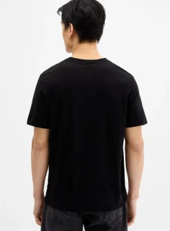 Cork emblem Henley T-shirt