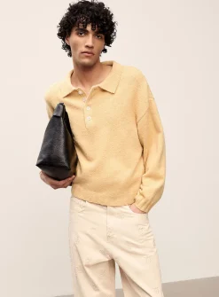 Corn knit polo