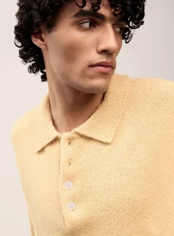 Corn knit polo