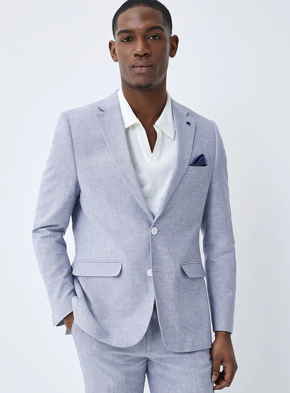 Cotton and linen jacket