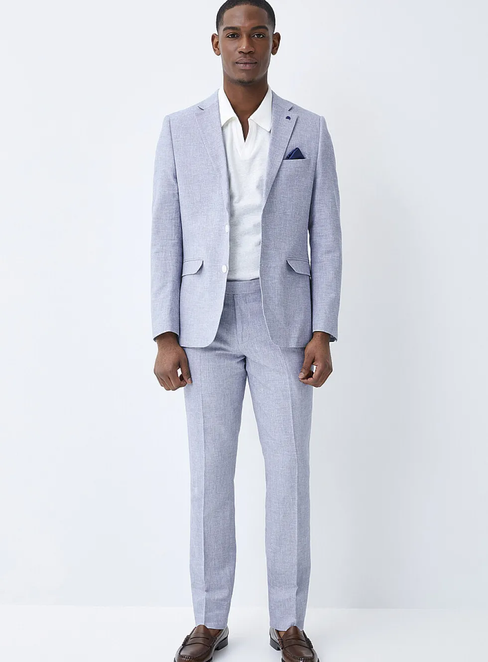 Cotton and linen jacket
