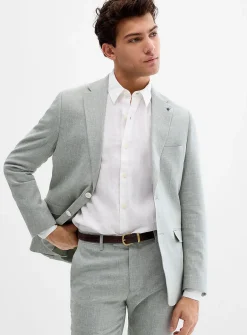 Cotton and linen jacket