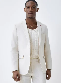 Cotton and linen jacket