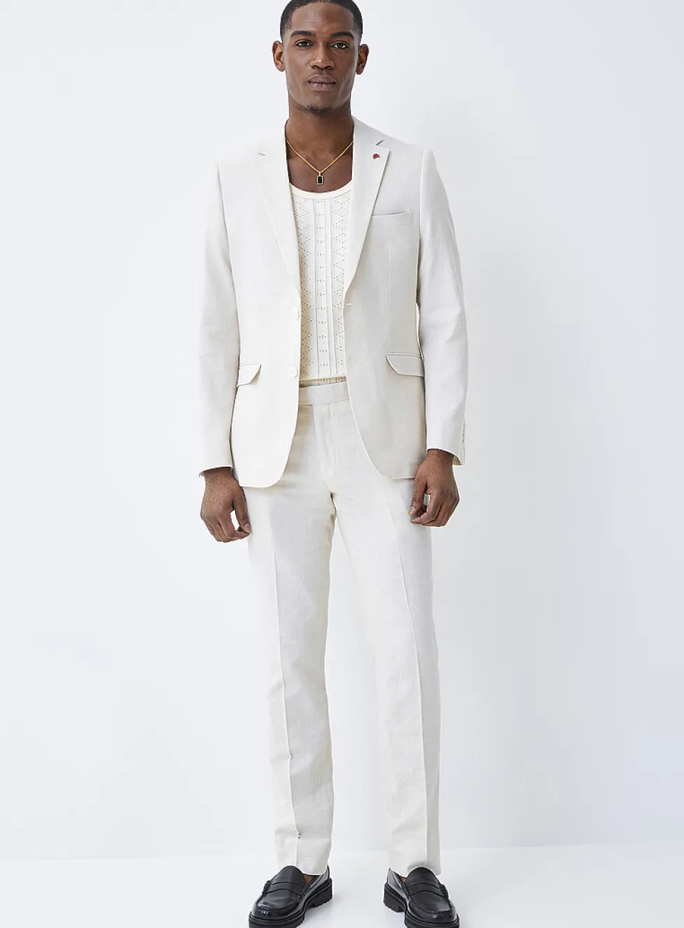 Cotton and linen jacket