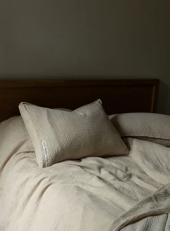 Cotton and linen pillowcase set