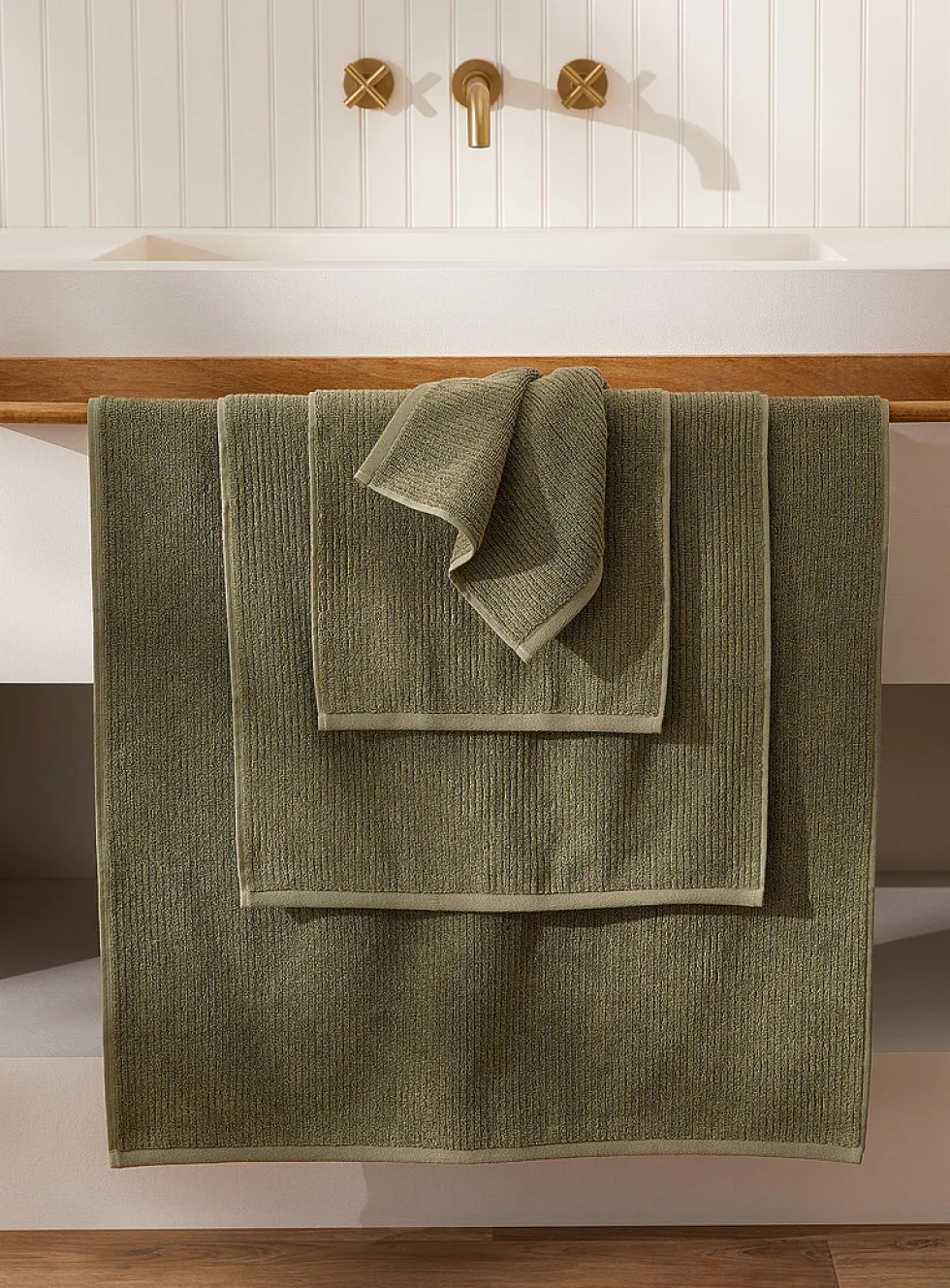 Cotton and modal towels