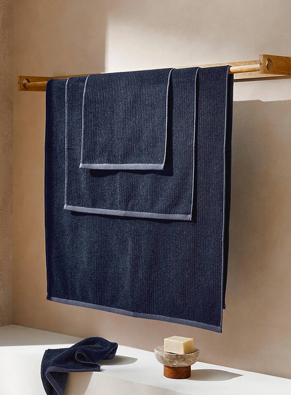 Cotton and modal towels
