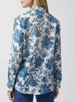 Cotton and silk floral shirt