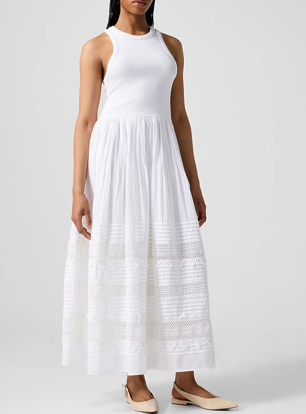 Cotton cami maxi dress