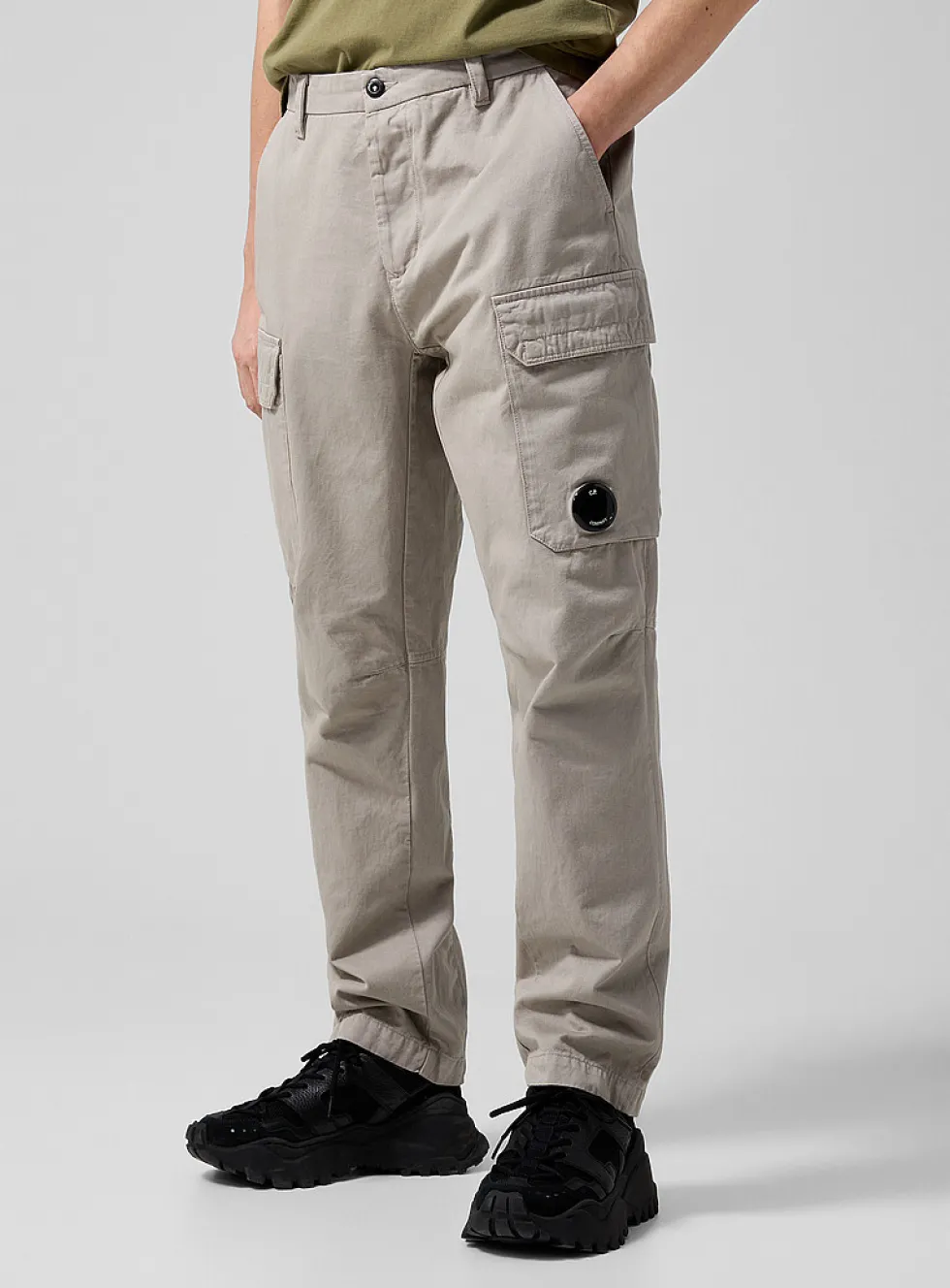 Cotton gabardine cargo pant