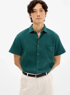 Cotton gauze shirt