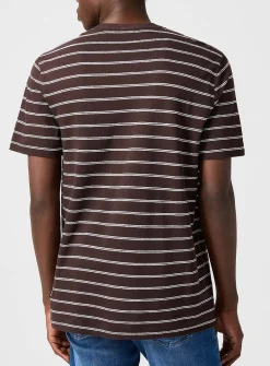 Cotton linen striped T-shirt