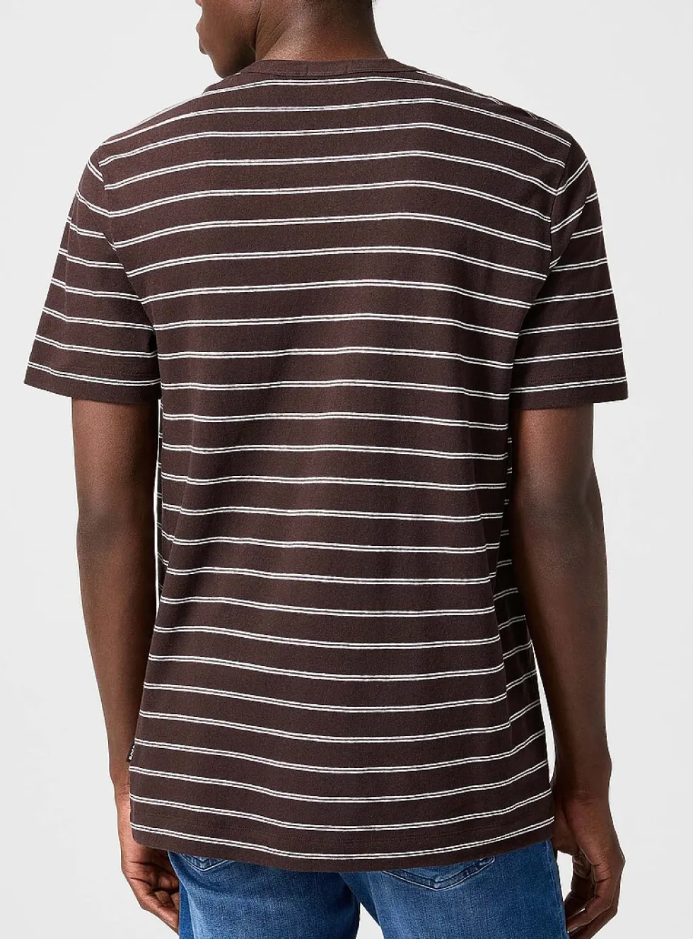 Cotton linen striped T-shirt