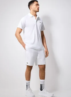Cotton-lined taffeta tennis short