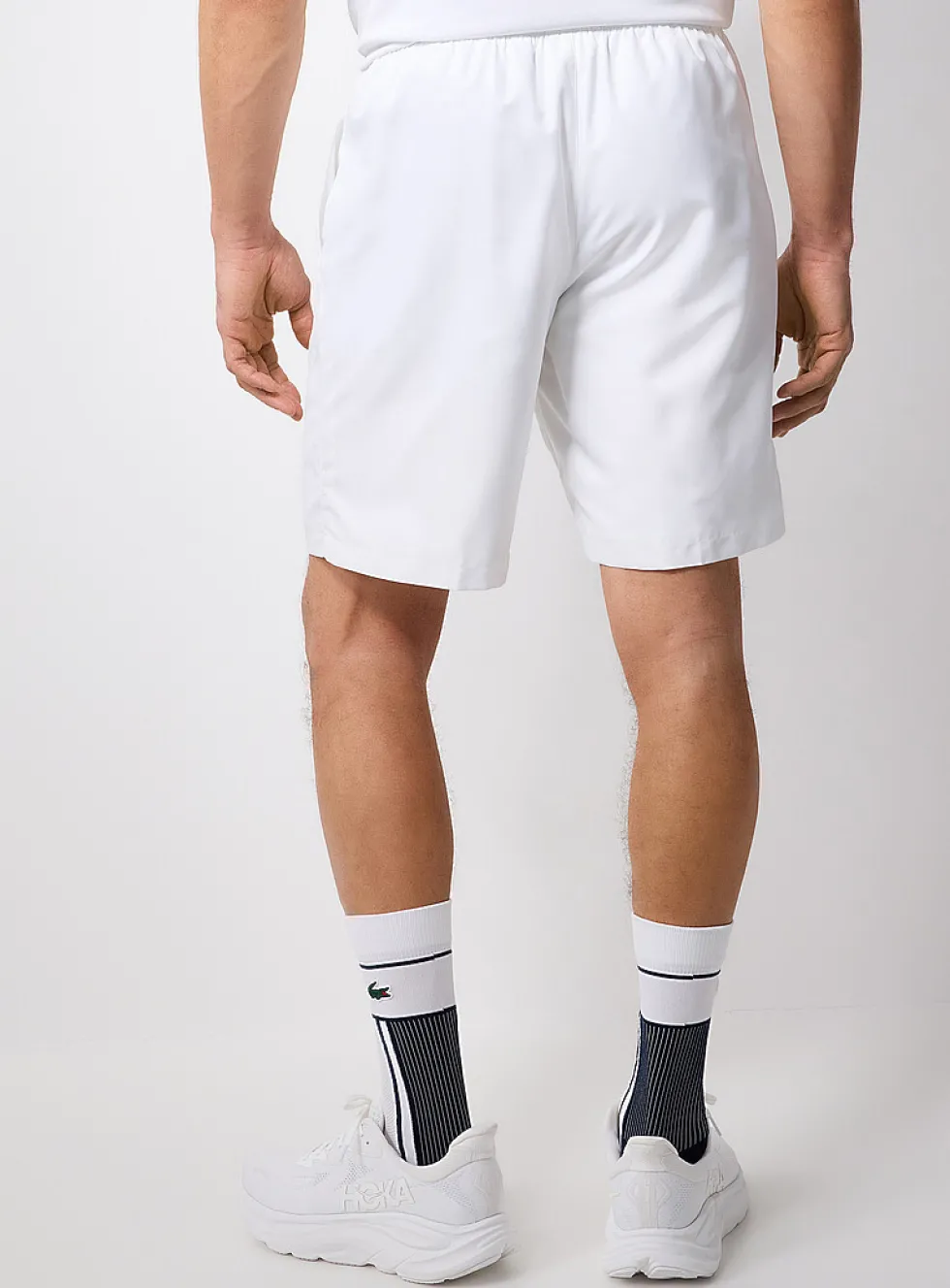 Cotton-lined taffeta tennis short