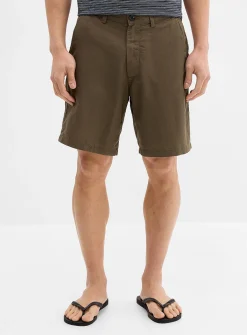 Cotton-linen Bermudas