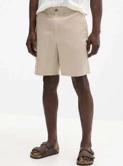 Cotton-linen Bermudas