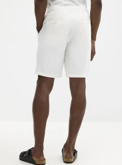 Cotton-linen Bermudas