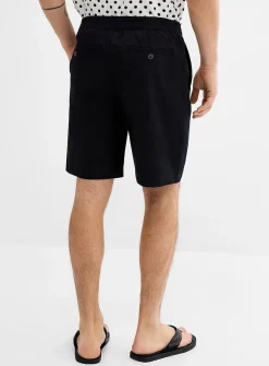 Cotton-linen Bermudas