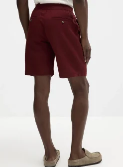 Cotton-linen Bermudas