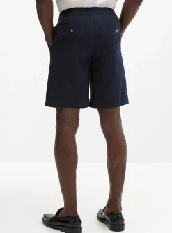 Cotton-linen Bermudas