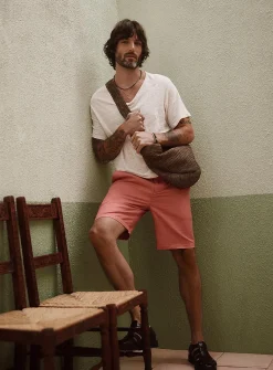 Cotton-linen Bermudas