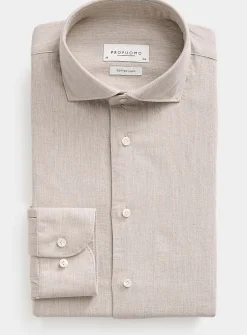 Cotton-linen grey shirt