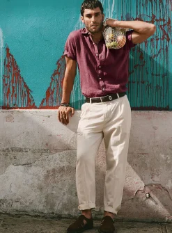 Cotton-linen pant