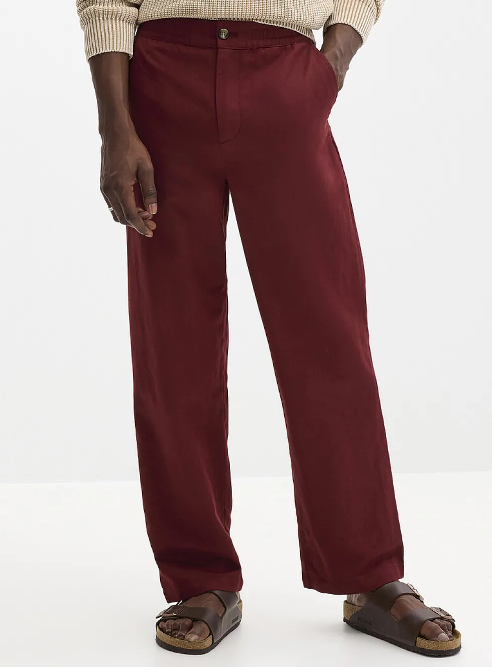 Cotton-linen pant