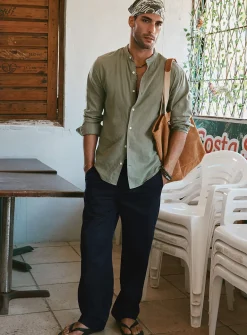 Cotton-linen pant