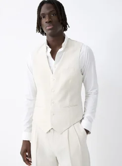Cotton-linen vest