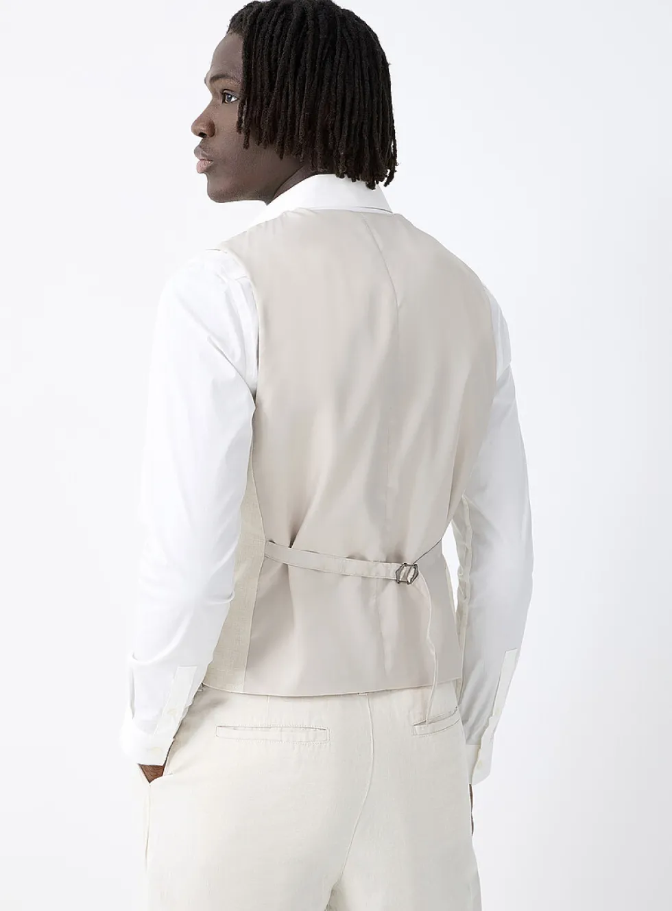 Cotton-linen vest