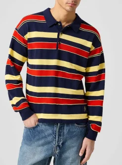 Cotton-wool rugby polo shirt