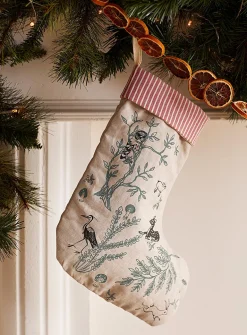 Country-style pattern Christmas stocking