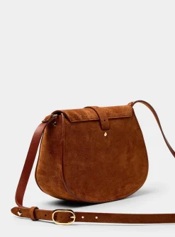 Courcy Frieda Velours suede crossbody bag