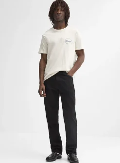 Cowboy-cut black jean