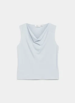 Cowl-neck flowy cami