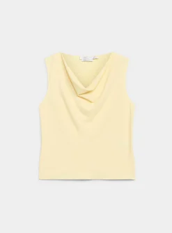 Cowl-neck flowy cami