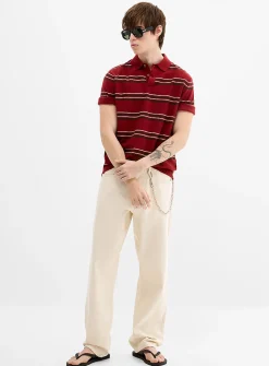 Cream 5-pocket jean