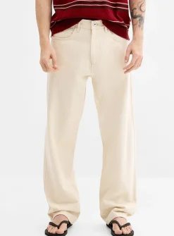 Cream 5-pocket jean